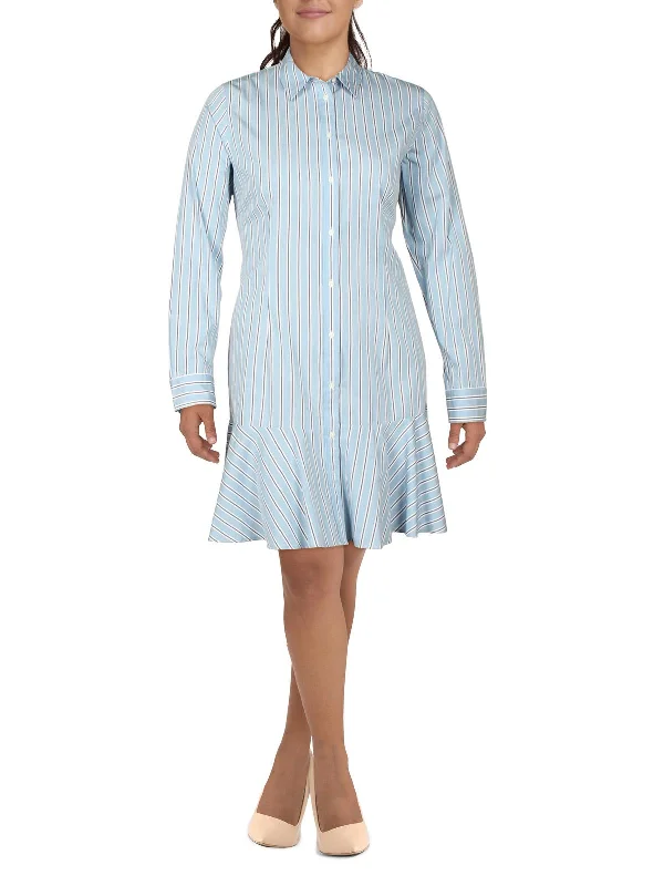 Womens Cotton Short Shirtdress