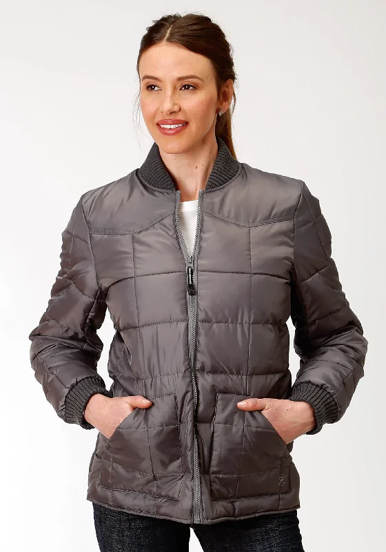 Women's Roper Grey Poly Filled Jacket