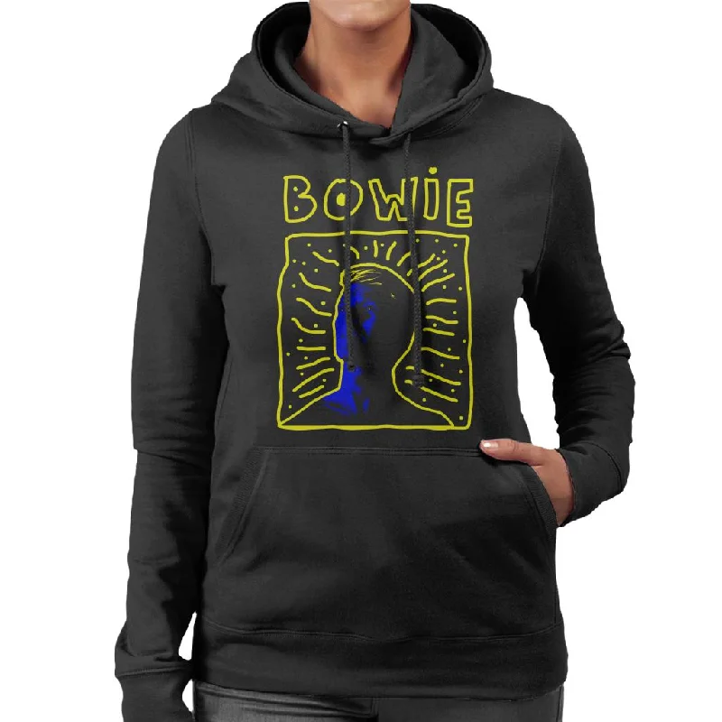 David Bowie 90s Frame Women's Hooded Sweatshirt