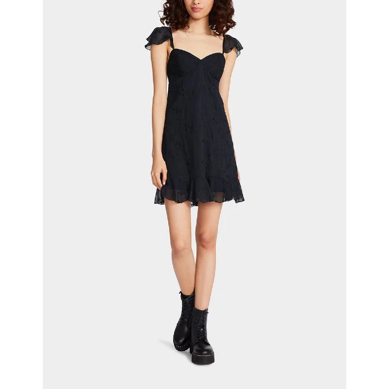 Lotus Mini Dress Black