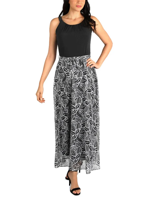 Womens Printed Long Maxi Dress