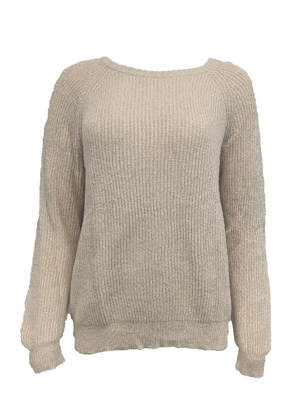 GANT RUGGER Women's Almond Cotton Marisa Sweater 488808 Size Large