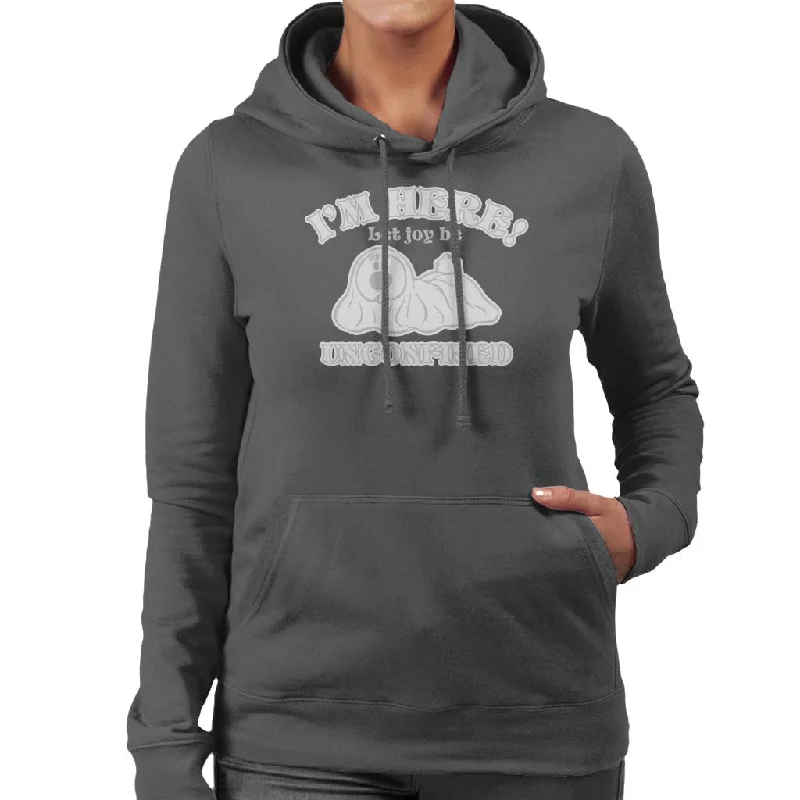 The Magic Roundabout Dougal Let Joy Be Unconfined Women's Hooded Sweatshirt