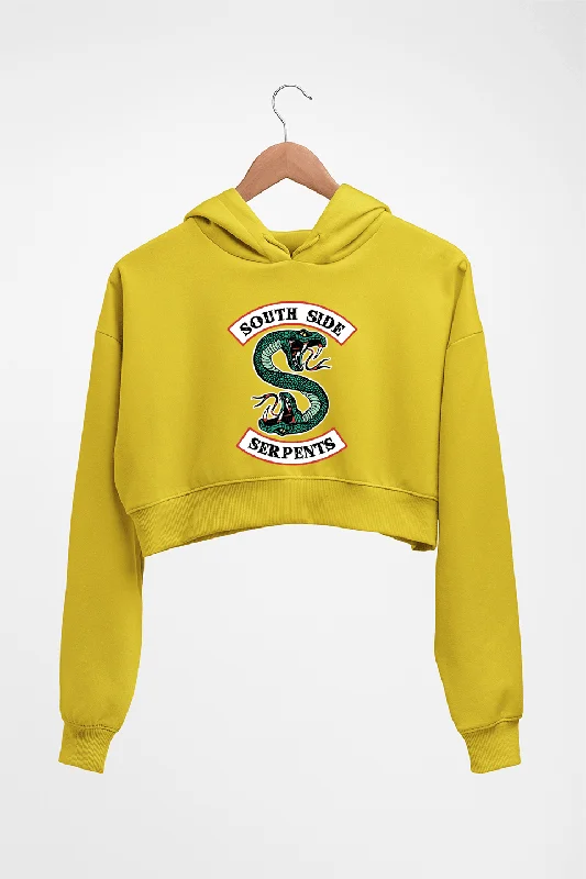 south side serpents riverdale Crop HOODIE FOR WOMEN