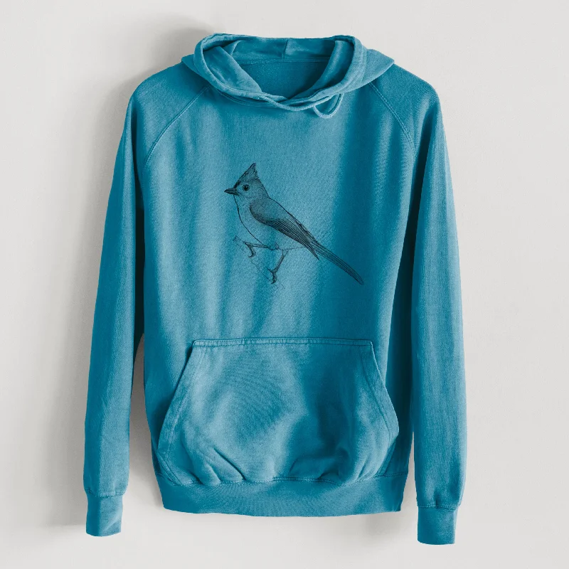 Tufted Titmouse - Baeolophus bicolor  - Mid-Weight Unisex Vintage 100% Cotton Hoodie