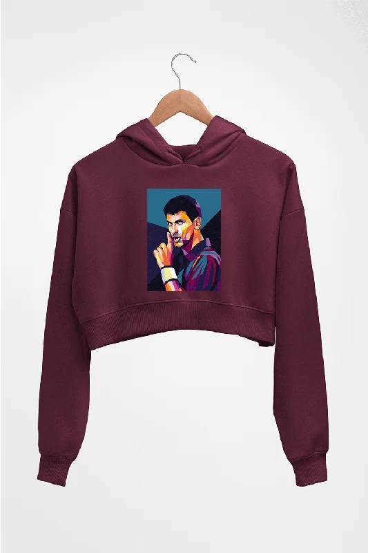 Novak Djokovic Tennis Crop HOODIE FOR WOMEN