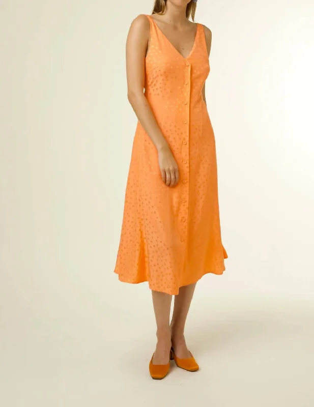 Cecile Dress In Orange