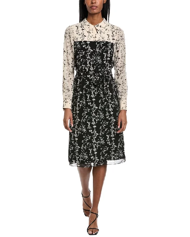 Mikael Aghal Belted Shirtdress