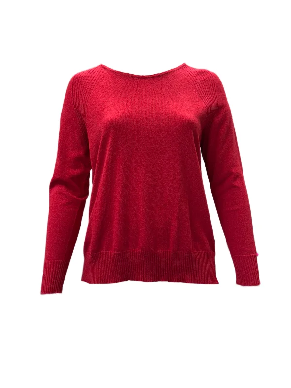 Marina Rinaldi Women's Red Acropoli Pullover Sweater NWT