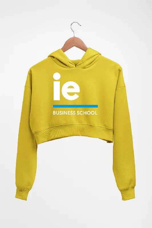 IE University Crop HOODIE FOR WOMEN