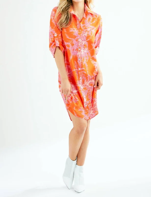 Tangerine Dream Alex Dress In Orange