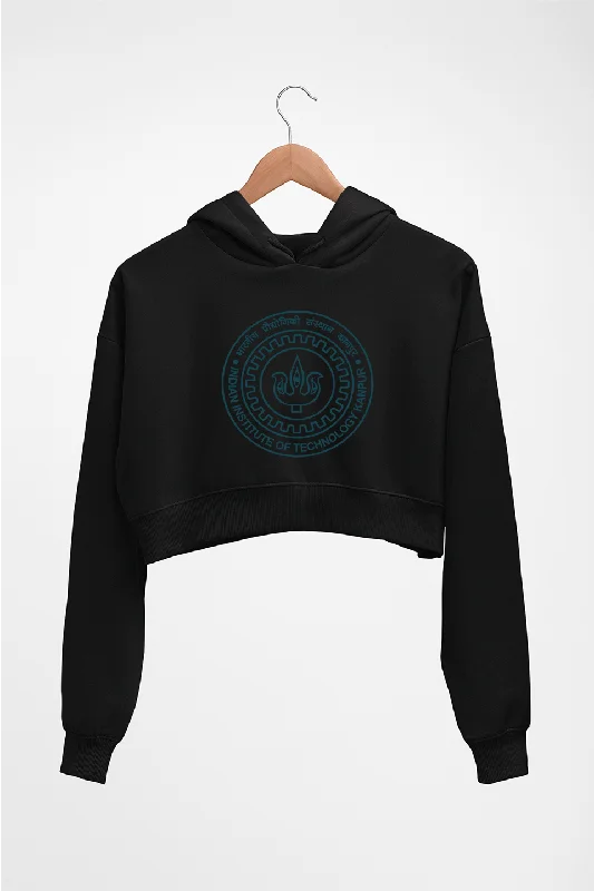 IIT Kanpur Crop HOODIE FOR WOMEN