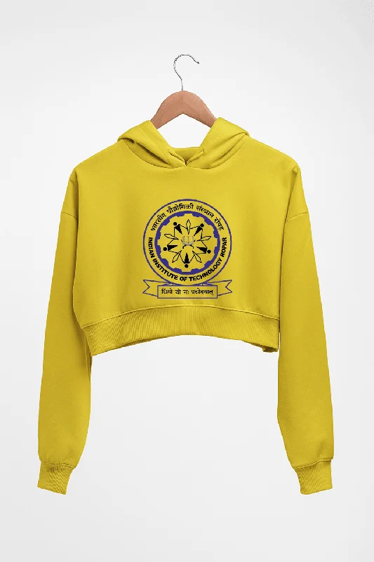 IIT Ropar(Punjab) Crop HOODIE FOR WOMEN