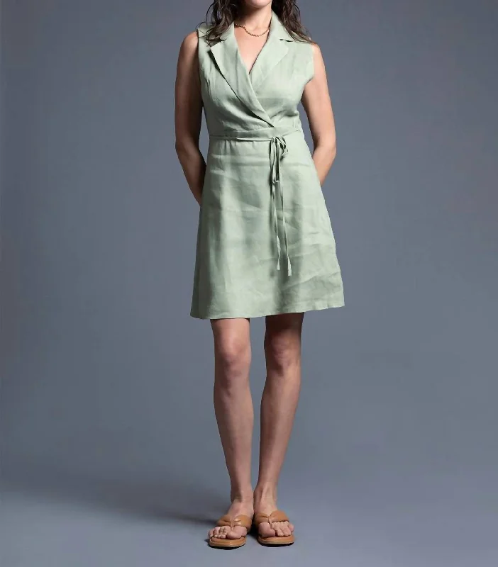 Maia Dress In Light Olive