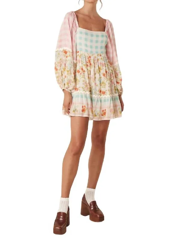 Flora Tunic Dress In Pastel