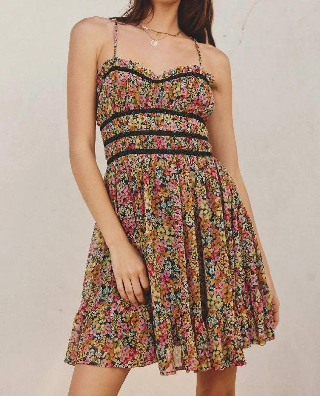 Flower Bed Dress In Nightfall Ditsy