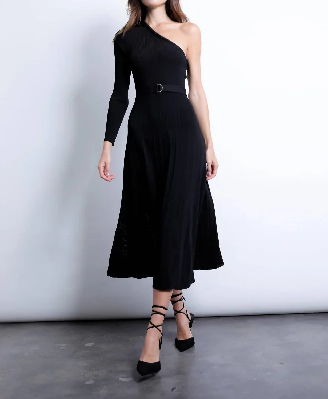 Diane Knit Dress In Black