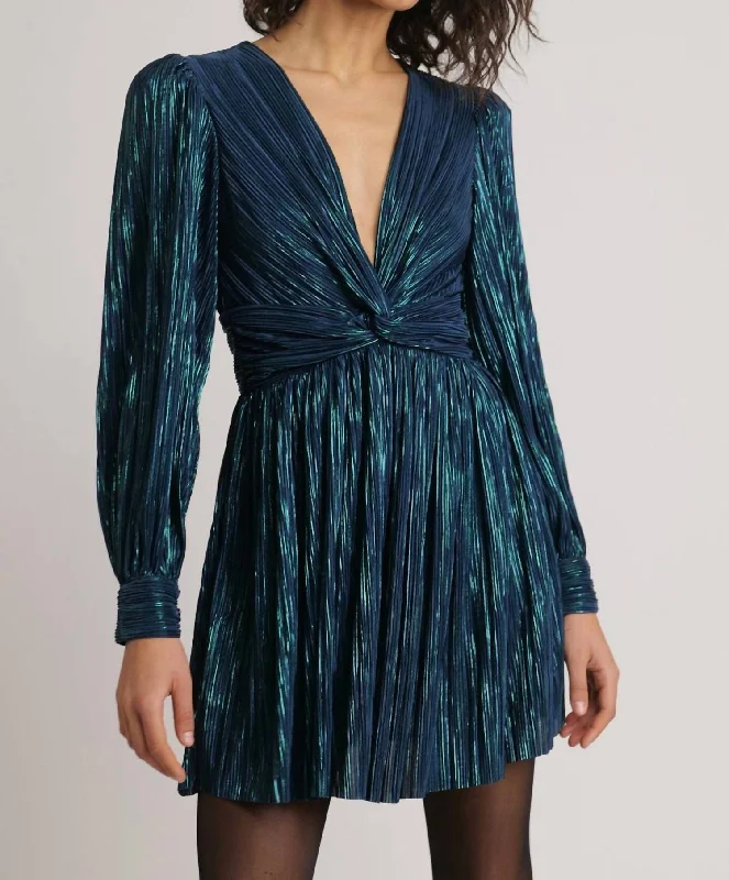 Adi Mini Dress In Dark Ocean