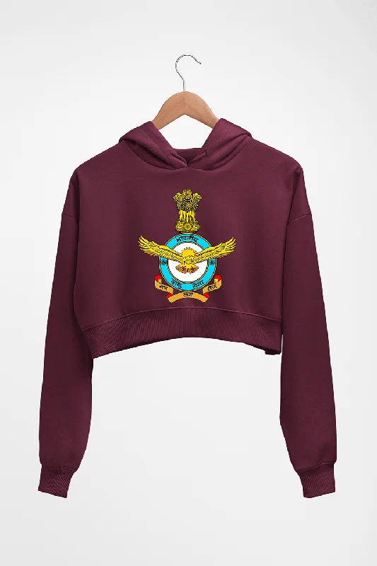 Indian Air Force Army Crop HOODIE FOR WOMEN