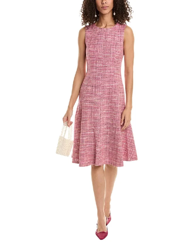 Teri Jon by Rickie Freeman Tweed A-Line Dress