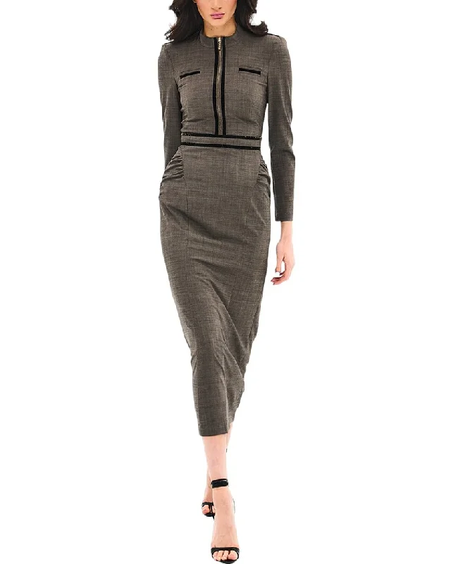 BGL Wool-Blend Midi Dress