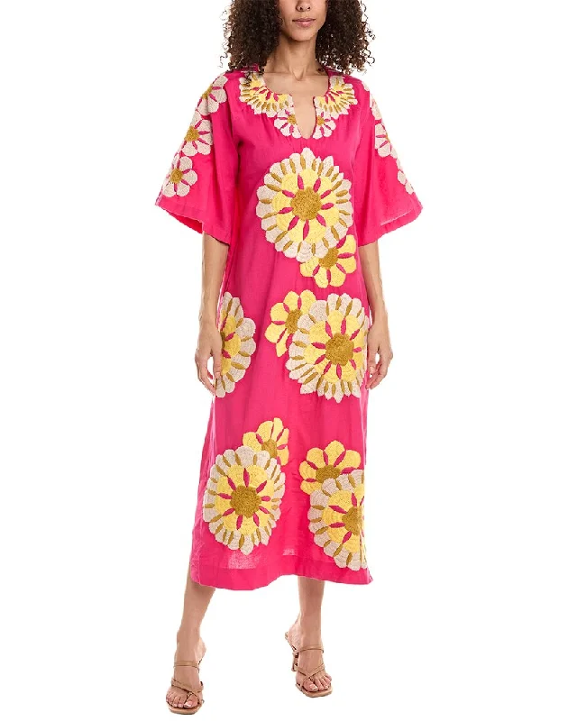 Frances Valentine Delightful Linen-Blend Caftan