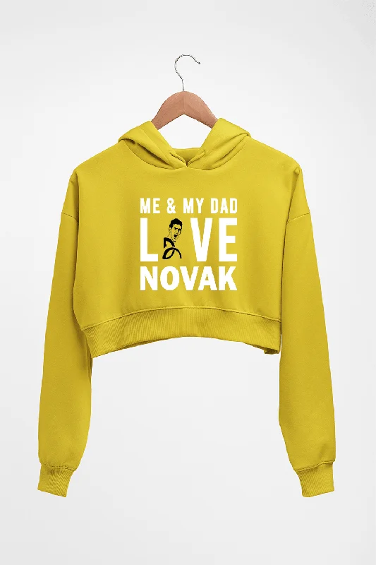 Love Novak Djokovic Tennis Crop HOODIE FOR WOMEN