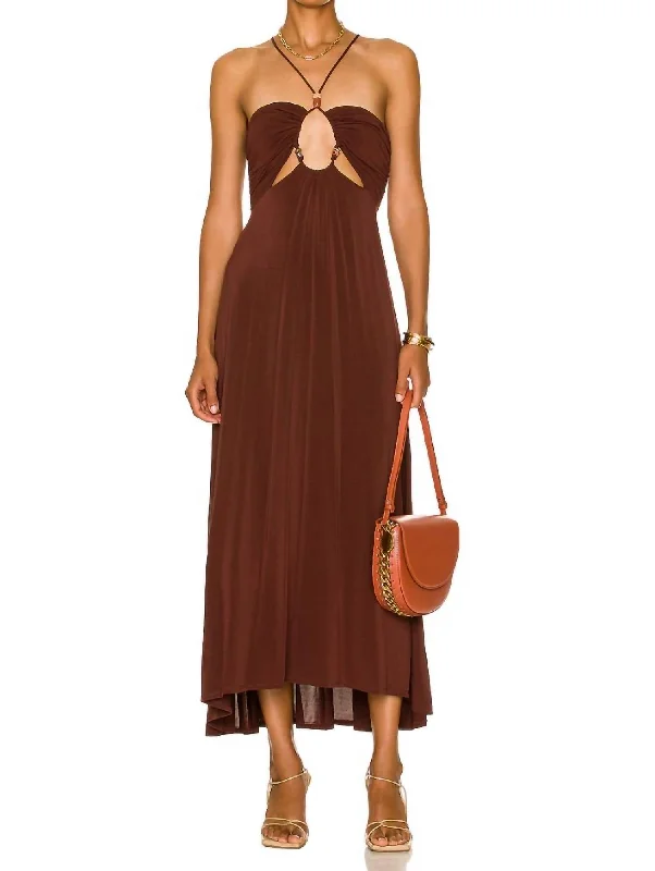 Gabrielle Dress In Chocolate