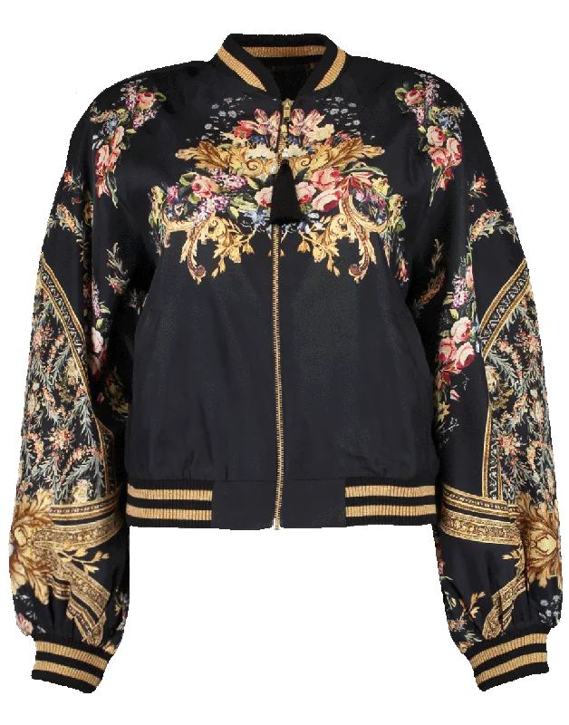 Blouson Sleeve Bomber Jacket