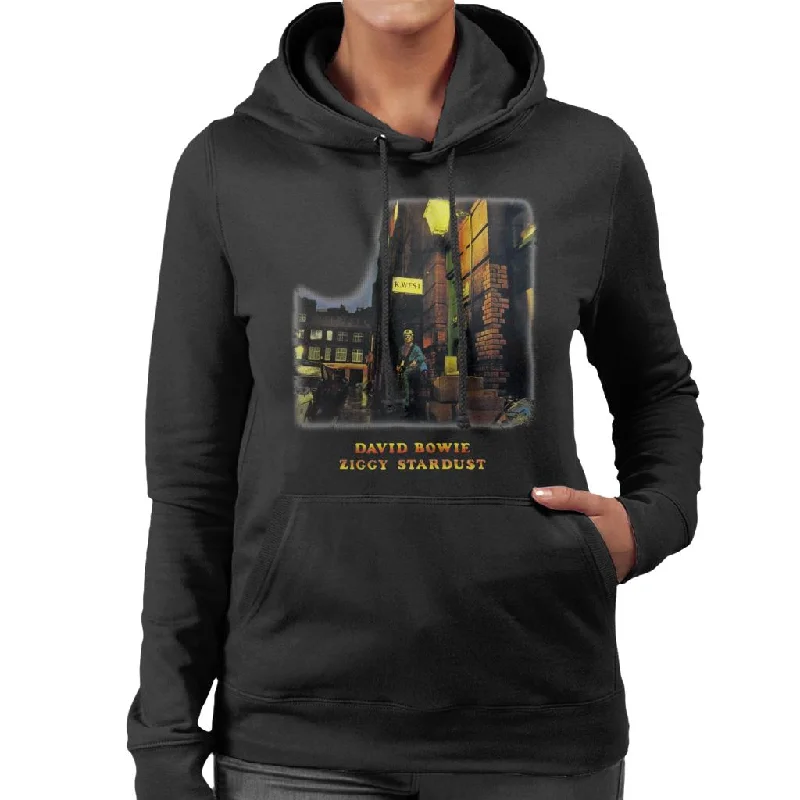 David Bowie K West Ziggy Stardust Women's Hooded Sweatshirt