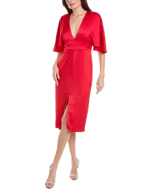 Aidan Mattox Sheath Midi Dress