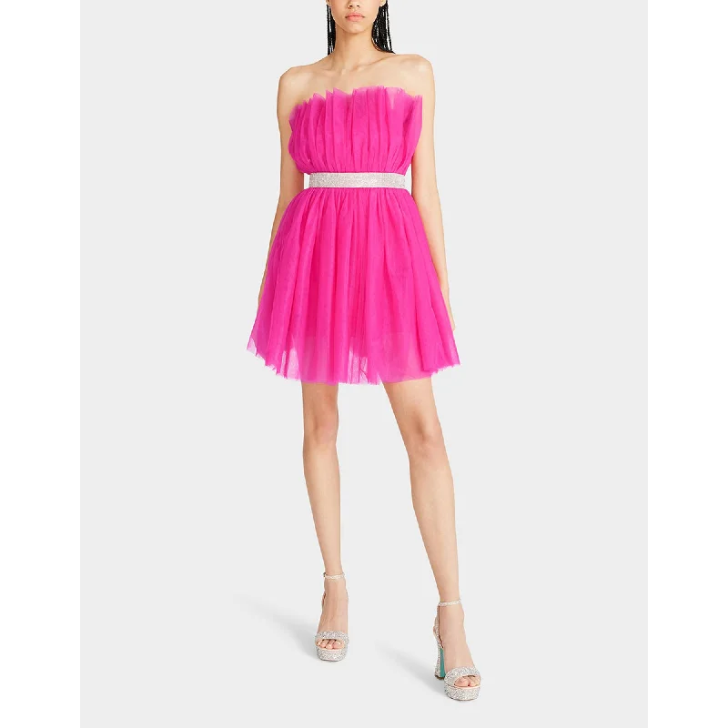 Betseys Bling Tulle Dress Hot Pink