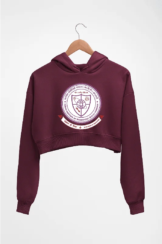 IIT (BHU) Varanasi Crop HOODIE FOR WOMEN