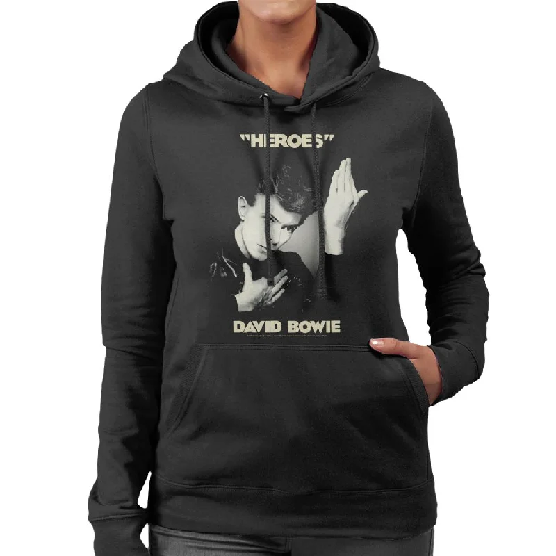 David Bowie Heroes Album Cover Women's Hooded Sweatshirt