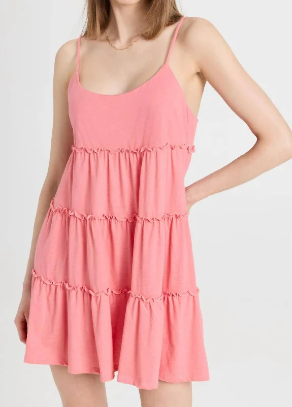 Carina Mini Dress In Seashell Pink