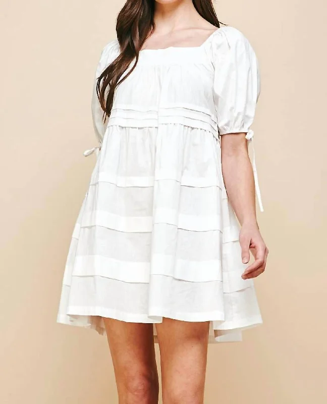 Charlie Mini Dress In Ivory