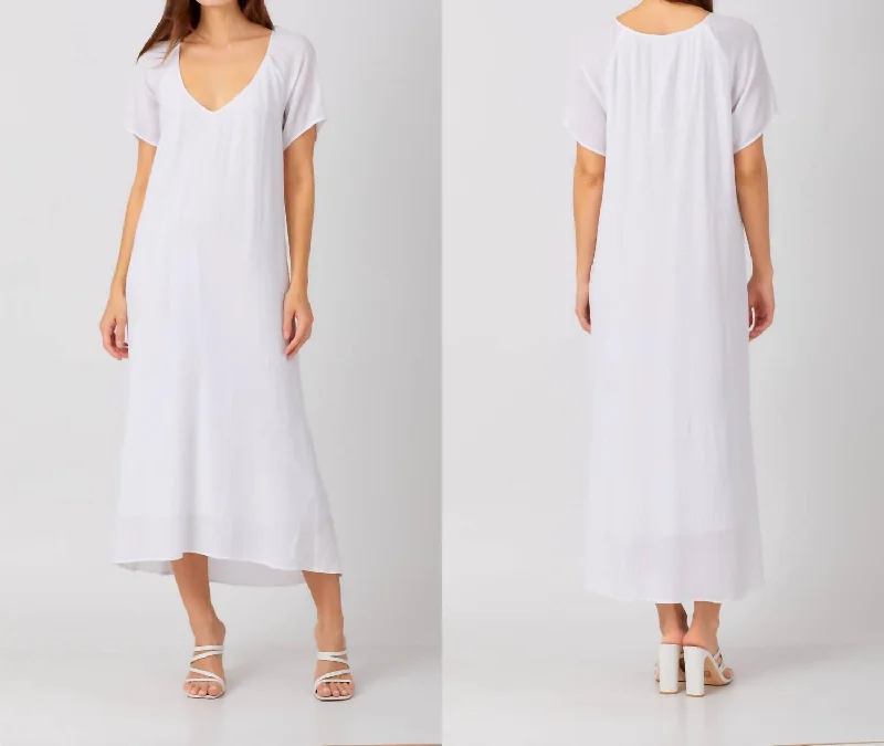 Midi Dress In White