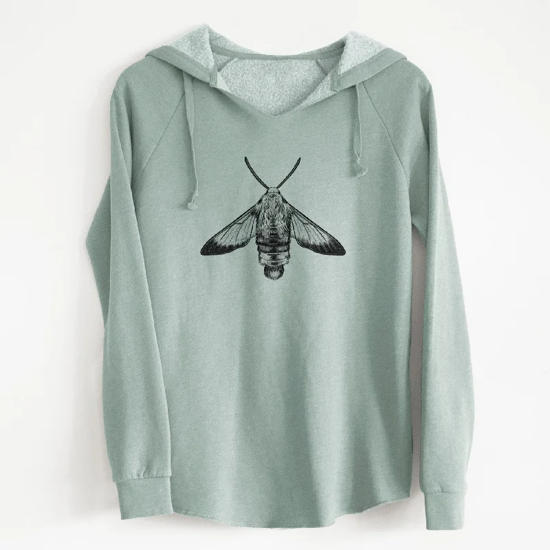 Snowberry Clearwing Moth - Hemaris diffinis - Cali Wave Hooded Sweatshirt