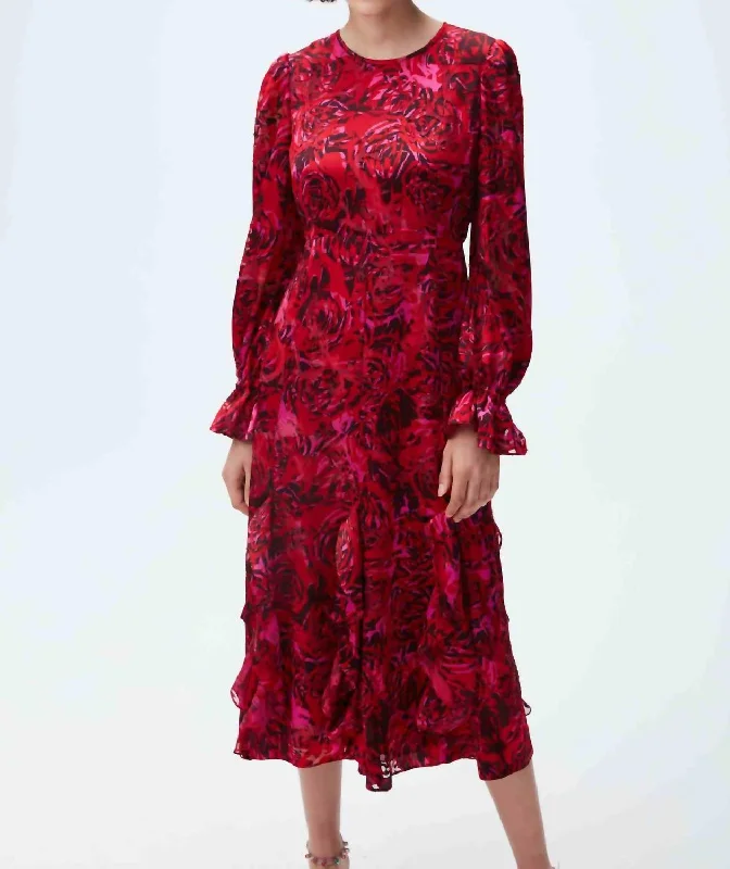 Iva Dress In Eye Of The Rose Forbidden Fruit