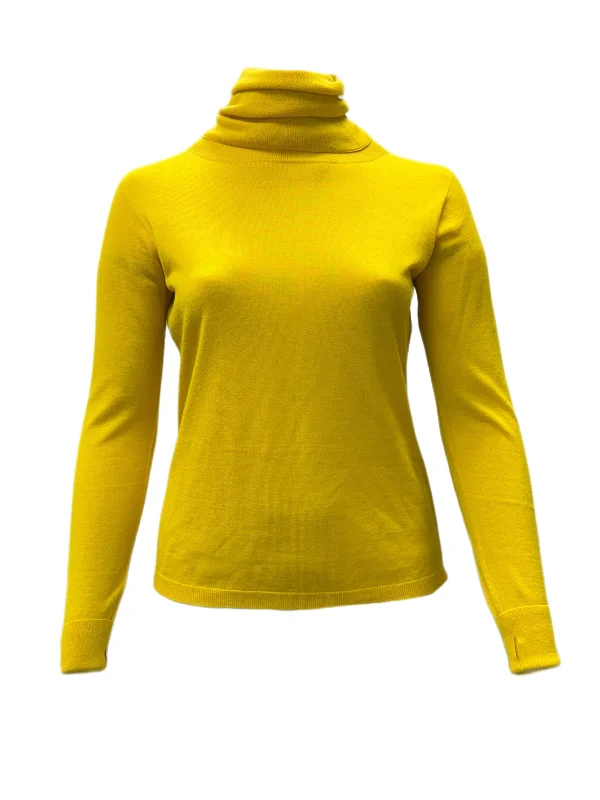 Marina Rinaldi Women's Yellow Atletica Pullover Sweater NWT