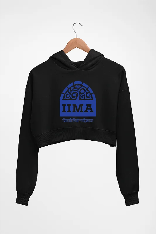 IIMA Ahmedabad Crop HOODIE FOR WOMEN