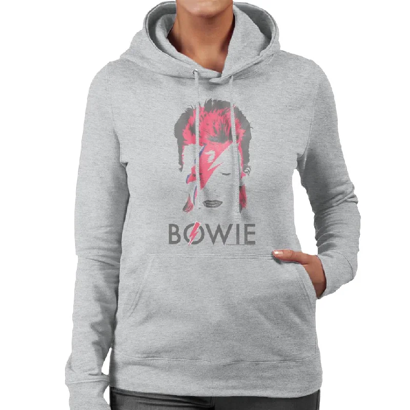 David Bowie Aladdin Sane Album Cover Women's Hooded Sweatshirt