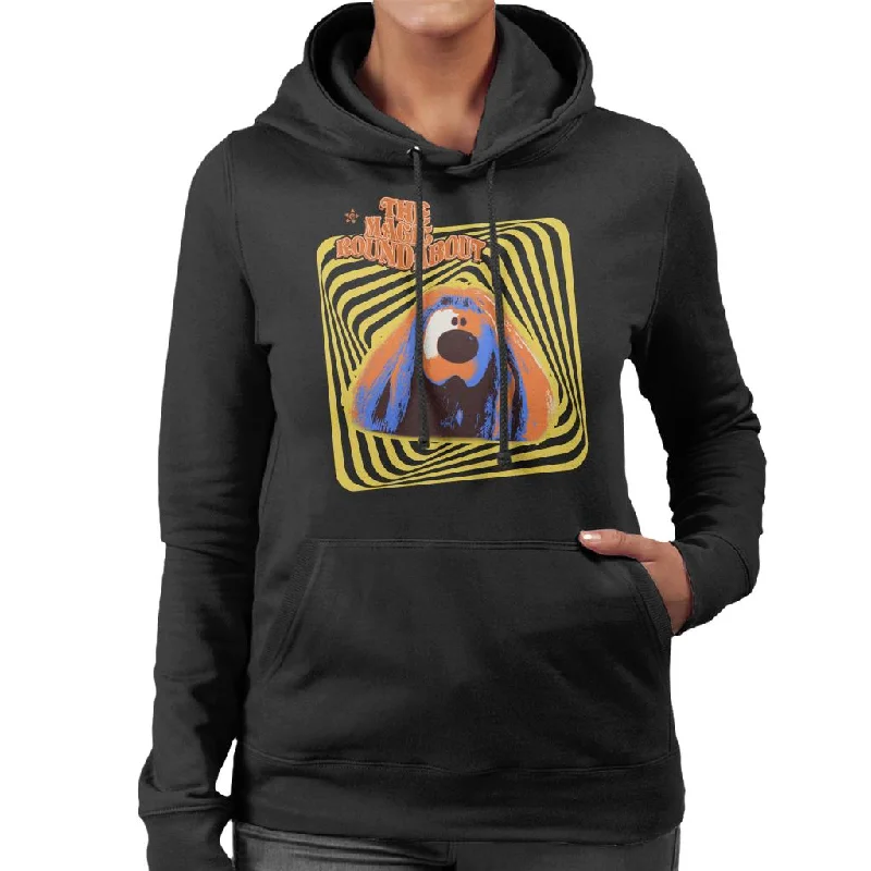 The Magic Roundabout Retro Psychedelic Dougal Women's Hooded Sweatshirt