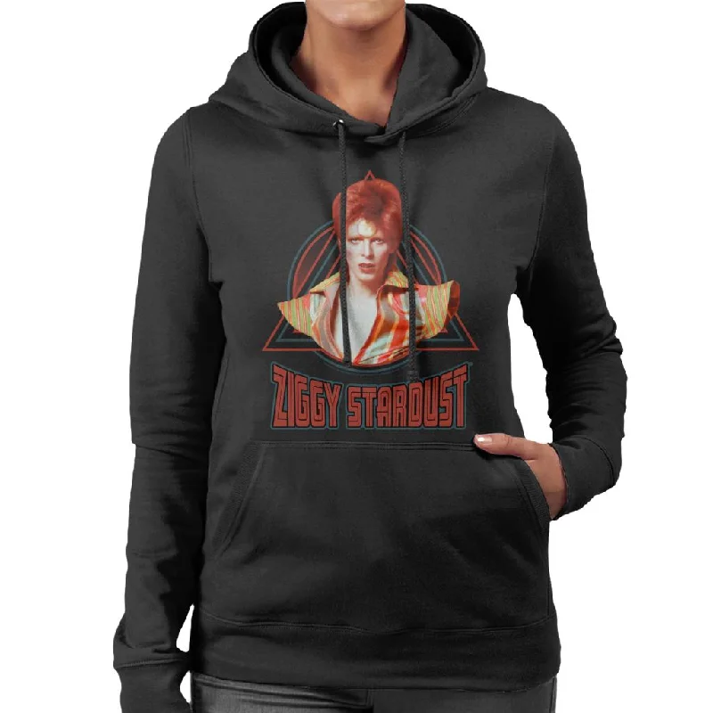 David Bowie As Ziggy Stardust Women's Hooded Sweatshirt