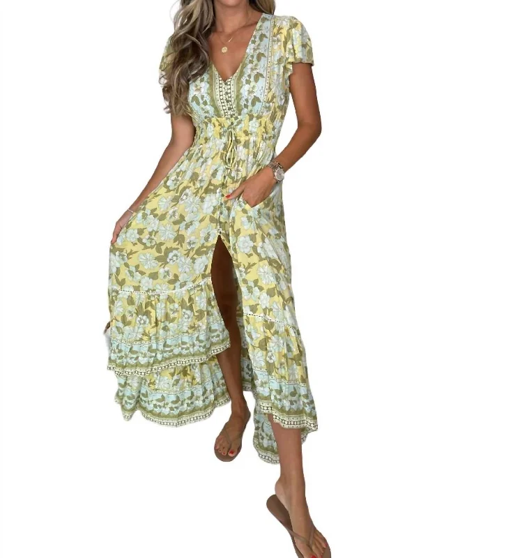 Evelyn Dress In Yellow