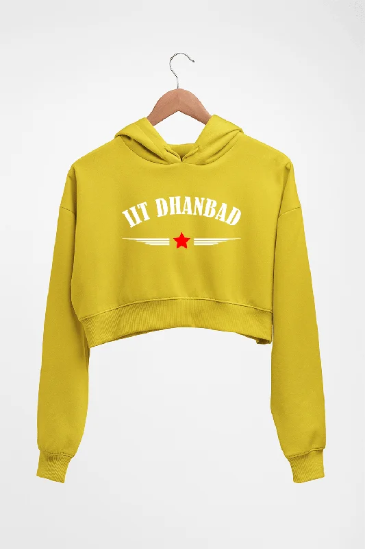 IIT Dhanbad Crop HOODIE FOR WOMEN