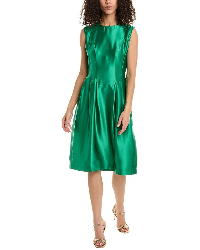 Frances Valentine Florencia Silk A-Line Dress