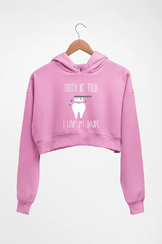 Love Daddy Crop HOODIE FOR WOMEN