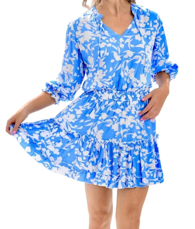 Ibiza Dress In Cornflower Blue