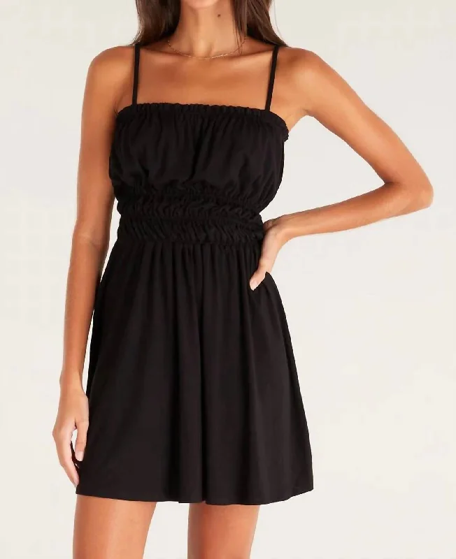 Easy Sunday Mini Dress In Black